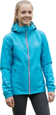Produktbild von Jack Wolfskin Rainy Days Kinderjacke blau mit Kapuze 140