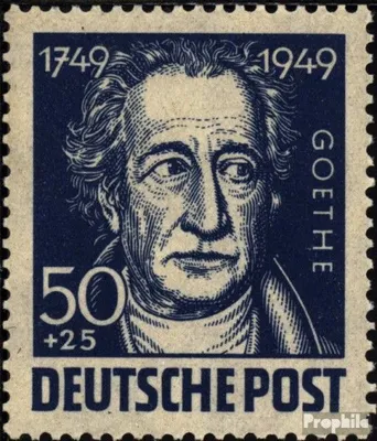 Produktbild von Briefmarken Sowjetische Zone (All.Bes.) 1949 Mi 237 postfrisch Goethe