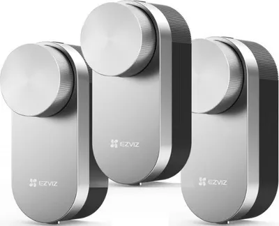 Produktbild von EZVIZ DL01 Pro, intelligentes Türschloss mit Fernzugriff & Bluetooth, 3er-Set