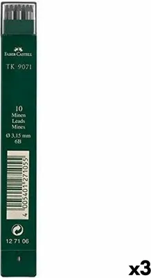 Produktbild von Minenersatz Faber-Castell 6B 3,15 mm (3 Stück)