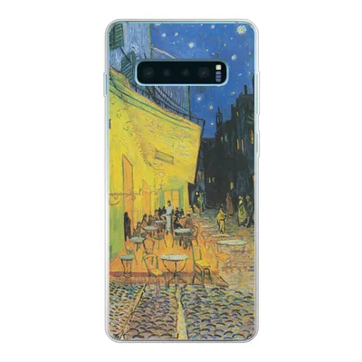 Produktbild von MuchoWow® Handyhülle Schutzhülle Hülle für Samsung Galaxy S10 Lite Caféterrasse bei Nacht - Vincent van Gogh Silikon Softcase Handy Hülle - Schutz