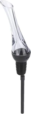 Productafbeelding van Wijnschenker set - Wijnaccessoires - Wijn serveren - Met beluchter - 4 stuks - Zwart