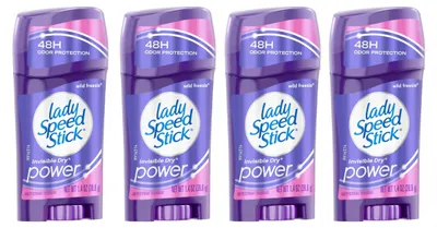 Obrázok produktu pre Lady Speed Stick Wild Freesia Invisible Dry Tuhý Antiperspirant – Sada 4 kusov - 4x39,6g