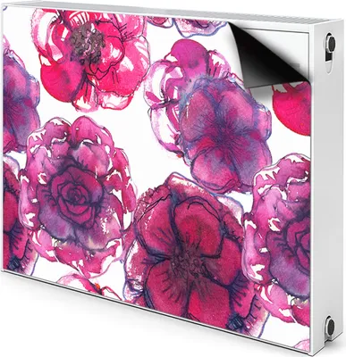 Produktbild von Magnet Heizkörperverkleidung Heizkörper-Abdeckung Heizung Heizkörper 100x60 cm  - rote Rosen