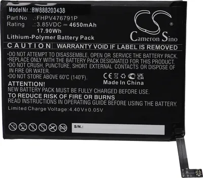 Produktbild von vhbw Akku Ersatz für Wiko FHPV476791P für Handy Smartphone Telefon (4650 mAh, 3,85 V, Li-Polymer)