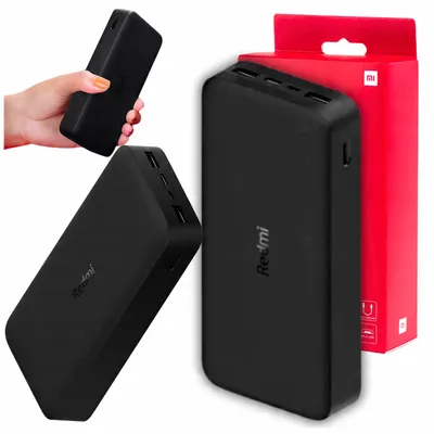 Obrázek produktu pro Xiaomi Redmi Powerbank 20000 mAh, 22,5 W: USB-C, podpora PD, QC 3.0, 2 výstupy, černá barva