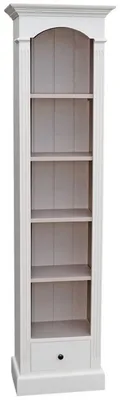 Produktbild von Casa Padrino Landhausstil Regalschrank Weiß 50 x 33 x H. 190 cm - Landhausstil Kollektion