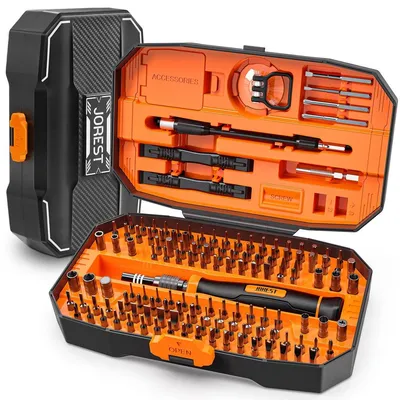 Produktbild von Präzisions-Schraubendreier-Set, Reparaturset – 152-teilig – Torx, Phillips, Pentalobe – Mit Aufbewahrungsbox
