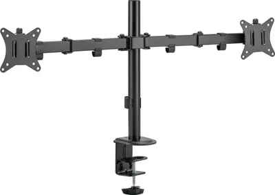 Produktbild von Monitor Dual Schwenkarm Tisch Halterung bis 32" Doppel Halter 2x 8KG HALTERUNGSPROFI Office-444