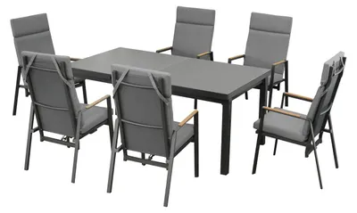 Produktbild von »Boston 1« Gartenmöbel Set, Aluminium, 6 Personen