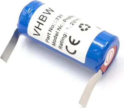 Produktbild von vhbw Akku kompatibel mit Braun Oral-B Triumph 4000, 5000, 9000, 9400, 9500 elektrische Zahnbürste (2500mAh, 1,2V, NiMH)