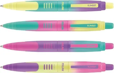 Zdjęcie produktu dla Długopis Compact Sunset w odcieniu niebieskim – Stylowe pisanie na każdą okazję! Idealny wybór dla miłośników elegancji i funkcjonalności. Wygoda w Twoich rękach!