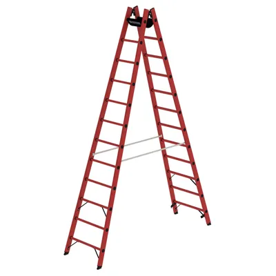 Produktbild von MUNK Günzburger Steigtechnik Sprossen-Stehleiter GFK 2x12 Sprossen