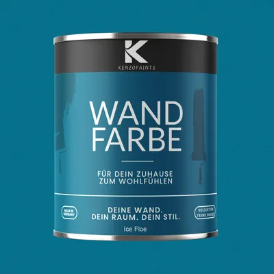 Produktbild von Kenzopaints 750ml Wandfarbe Designfarbe Innenfarbe - Ice Floe