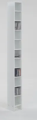Produktbild von CD-Regal >HALLO 2< in weiß - 18,9x185x16,2cm (BxHxT)