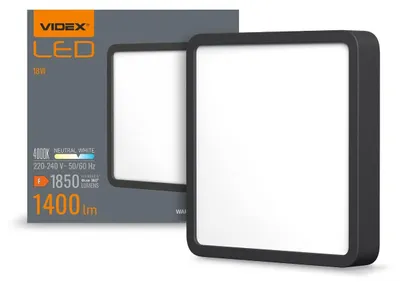 Produktbild von LED-Einbauleuchte VIDEX-DOWNLIGHT-LED-DLSS-BLACK-18W-NW