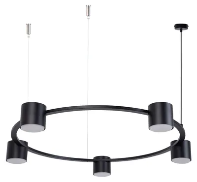 Immagine prodotto di Faretto spot KODO nero 5xGX53x12W in metallo, dimensioni: 150x72x72 cm, IP20, Sigma Lighting