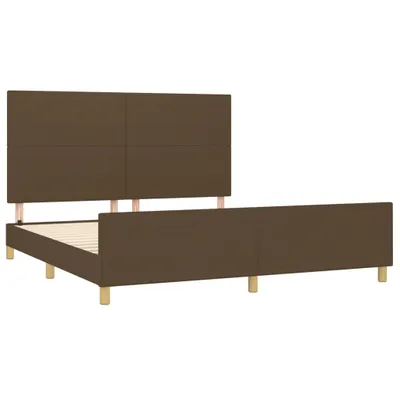 Obrázok produktu pre Posteľ bez matracatmavohnedá 160x200 cm látka
