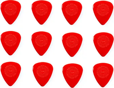 Zdjęcie produktu dla 12x Dunlop Prime Grip Delrin 500 Plektren - 1,14 mm - zgniłe