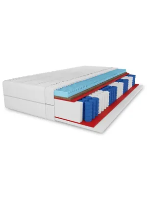 Zdjęcie produktu dla Materac APOLLO KOKOS 140x200x21 z warstwą masującą i matą kokosową, pokrowiec falisty z zamkiem błyskawicznym