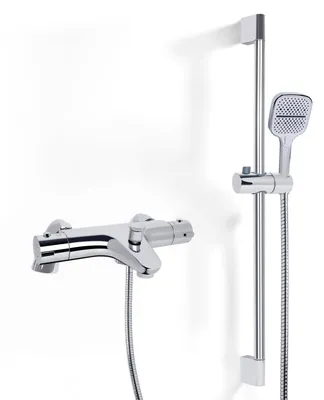 Obrázok produktu pre Sada termostatickej sprchovej batérie s tyčou na sprchu (70 cm) a ručnou sprchovou hlavicou