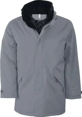 Produktbild von Kariban Herren Parka Kapuzenparka Regenmantel Isolierjacke Winterjacke, Größe:3XL, Farbe:Convoy Grey