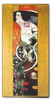 Immagine prodotto di Giallobus - Giuditta 2 - Gustav Klimt - 50L x 100l cm - Quadro - Tela Canvas Telaio Standard