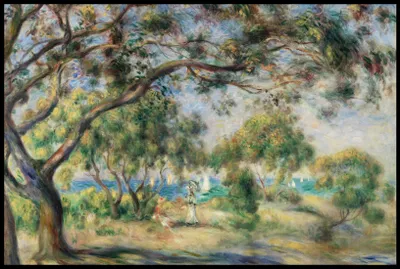 Image de Plakat 91,5x61cm Paysage, Pierre-Auguste Renoir Vintage do Salonu