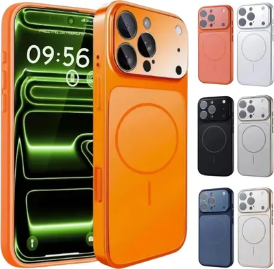 Produktbild von MagSafe Premium Hülle für iPhone 13 Pro Max Case Cover inkl. Kameraschutz Orange
