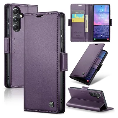 Immagine prodotto di Custodia Galaxy S23 FE, Custodia in pelle con funzione stand per Samsung Galaxy S23 FE Viola