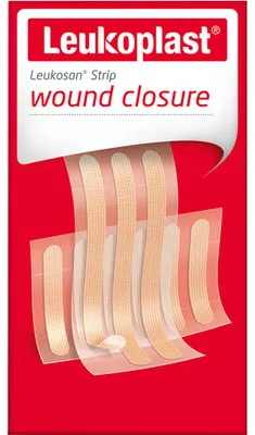 Productafbeelding van Leukoplast Leukosan Strips 6 x 38 mm (9 stuks)
