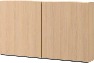 Produktbild von Furniture24 Hängeschrank Woow Wo-09 Wandschrank 141 X 82 X 25 Cm - Vincenza Eiche Gebleicht