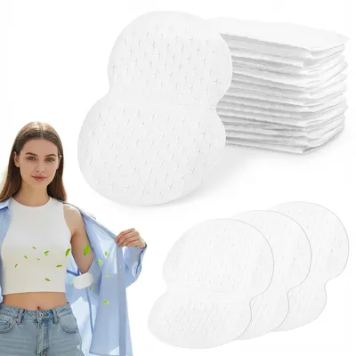 Produktbild von 50x Einweg Achselschutz-Pads, Schweißschutz für Männer & Frauen, dünn, komfortabel, geruchlos, 13x9,5cm