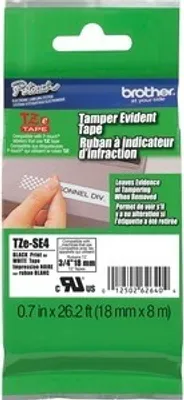 Produktbild von Brother TZ-SE4, Schwarz auf weiss, TZ, Blau, Wärmeübertragung, Japan, Glanz