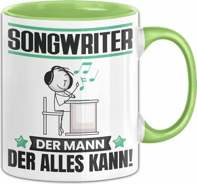 Produktbild von Songwriter Tasse Geschenk für Songwriter Der Mann Der Alles Kann Geschenkidee zum Geburtstag (Grün)