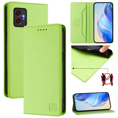 Image de Étui en cuir pour Samsung Galaxy XCover7 Pro, étui à rabat avec fentes pour cartes, portefeuille et support Vert