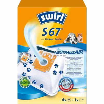 Produktbild von Swirl S67 NeutralizAir - Staubsaugerbeutel - weiß
