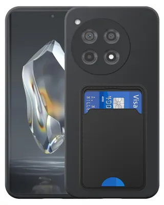 Obrázek produktu pro Vhodné pro OnePlus 12R Pouzdro na telefon s držákem karet TPU - Flexibilní zadní kryt Pouzdro ze silikonu TPU s přihrádkou na karty - Black - Smartphonica