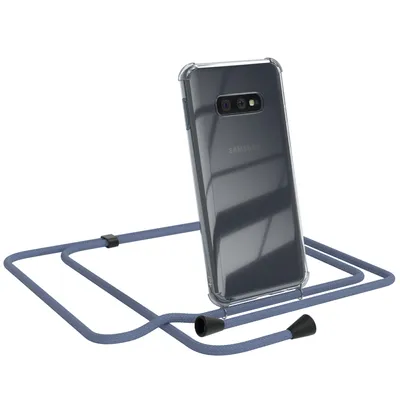 Produktbild von EAZY CASE Handykette kompatibel mit Samsung Galaxy S10e, Handyhülle mit Umhängeband, Handykordel, Schutzhülle Clear, Band in Grün