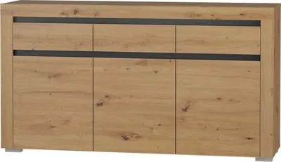 Obrázek produktu pro Nábytek24 Příborník 152 cm Arizona RRK-1 Komoda 3 dveře se 3 zásuvkami