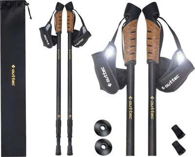 Produktbild von 3-teilige verstellbare Nordic-Walking-Stöcke Outtec Anti-Shock Trekkingstöcke