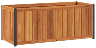 Produktbild von vidaXL Pflanzkübel 110x45x44 cm Massivholz Akazie und Stahl
