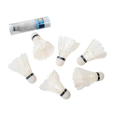Produktbild von Happy People 74111 - Federbälle 6er Pack natur weiß