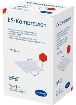 Produktbild von ES-KOMPRESSEN steril 5x5 cm 12fach Großpackung