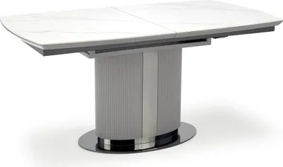 Obrázok produktu pre Skladací stôl DANCAN 160(220)x90 biely/sivý