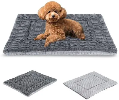 Produktbild von Wasbares Memory Foam Hundekissen, Weich und Warm, Grau, S