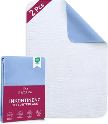 Obrázok produktu pre Inkontinenčná Mat 75x90 cm, 2 kusy, vodoodolná, prateľná, pre posteľ a nábytok
