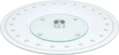 Zdjęcie produktu dla Półmisek do serwowania Excellent Houseware, szkło, 30x2,4 cm, przezroczysty/srebrny