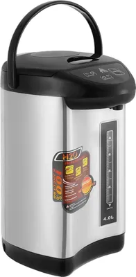 Zdjęcie produktu dla Dozownik gorącej wody, pojemność 4 l - Elektryczny czajnik - 750 W - Stal nierdzewna - Termostat - Ochrona przed przegrzaniem - Do użytku w domu, biurze, szkole, hotelu