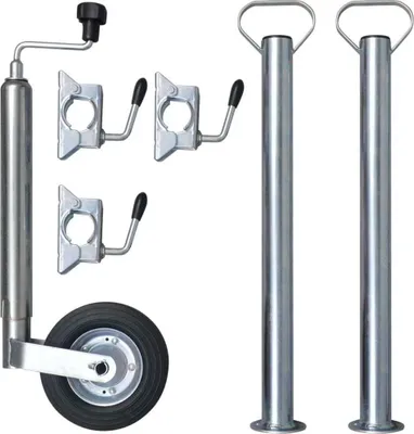 Zdjęcie produktu dla 48 mm Koła transportowe z 2 wspornikami i 3 klamrami